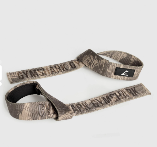 Silicone Lifting Straps - Camo Brown